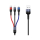 Kabel USAMS Kabel pleciony 3w1 0,35m 2A (lightning/microUSB/USB-C)